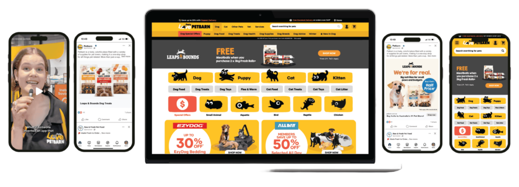 PetAds connects brand with Pet Parents across the customer journey, instore, online and off network.