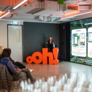 PetAds team member presenting insights on pet retail media performance at PetAds Unleashed.